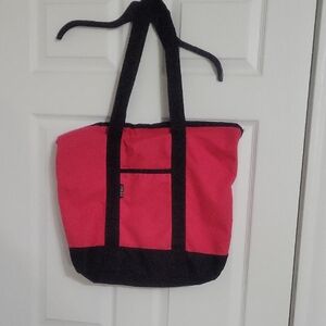 Stylish Pink and Black Tote Bag